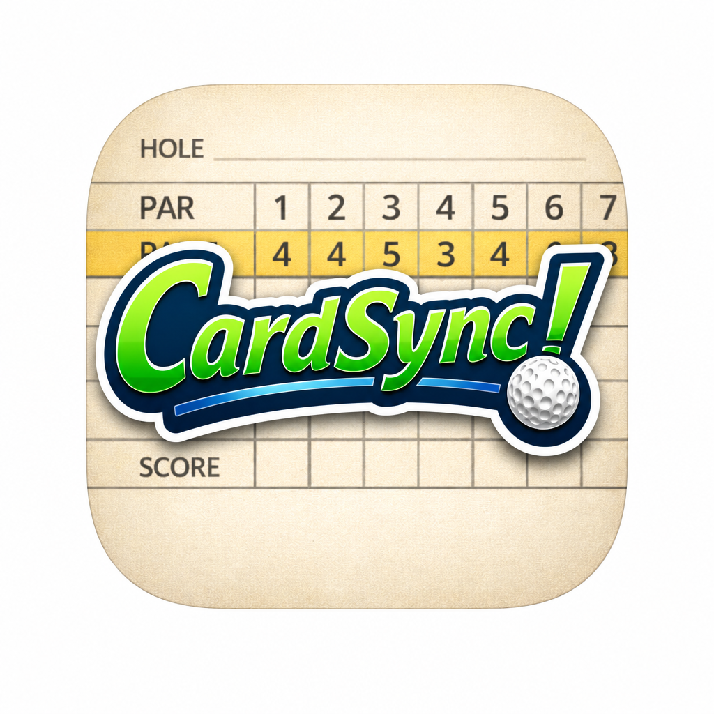 Two phones comparing the same scorecard hole by hole
